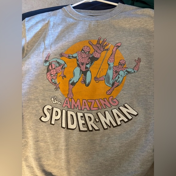 New Official Marvel amazing Spider-Man 
Grey sweatshirt graphics up the sleeve - Picture 4 of 7